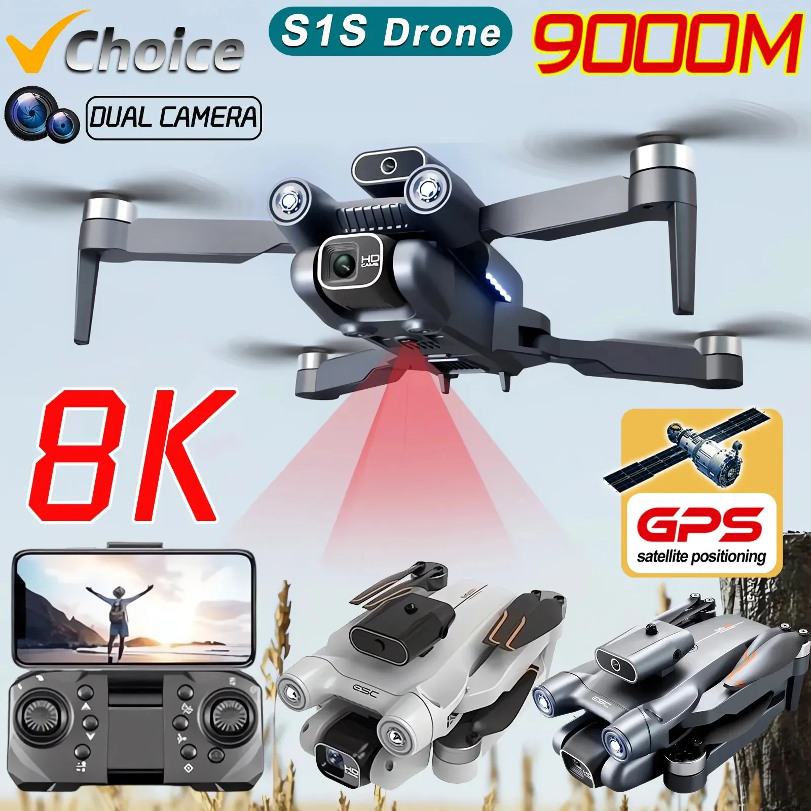 Drone Mapping - New S1S 5G GPS Drone Camera