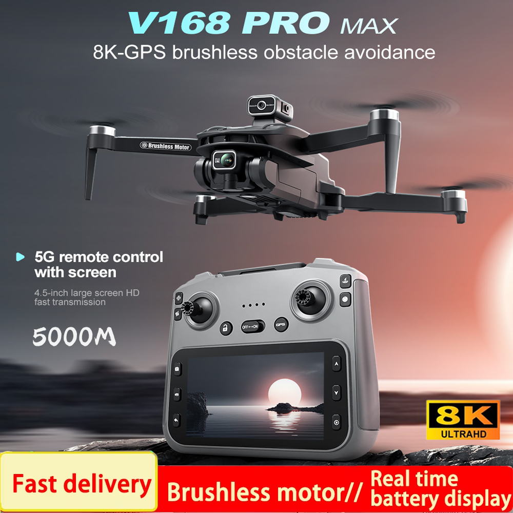Drone Multispectral - 2025 V168 Pro MAX GPS Drone