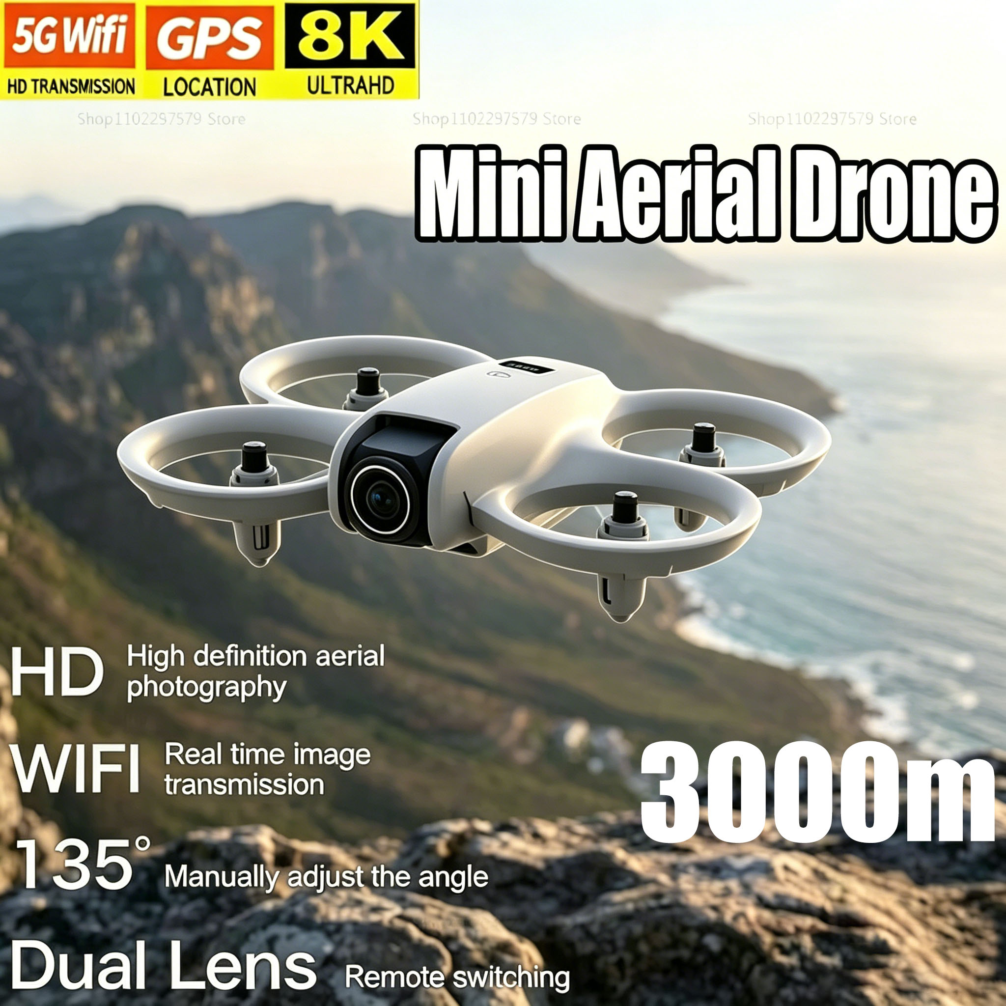Drone Video Production - Mini Drone with 8K HD Camera