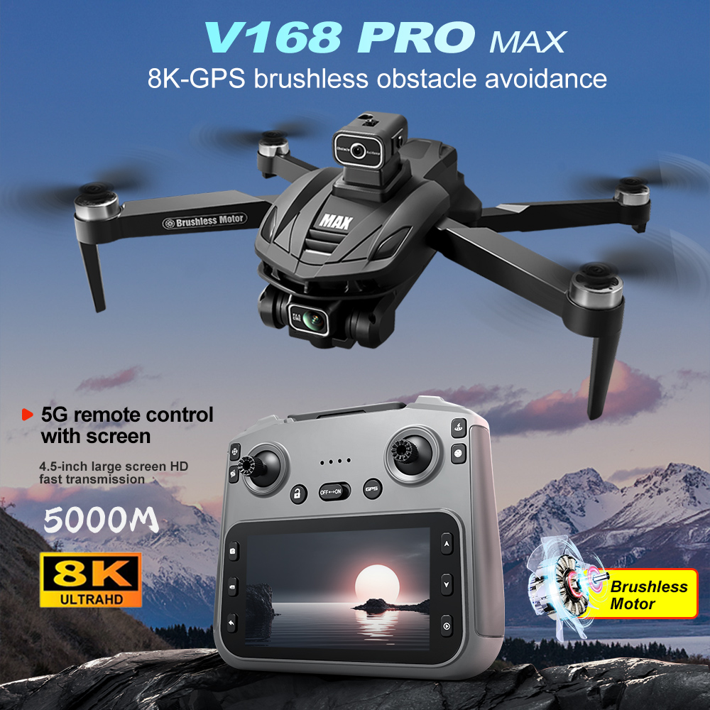 Drone Mapping - V168 PRO Max GPS Drone 8K
