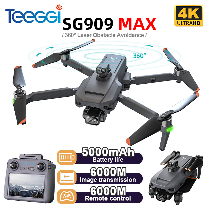 Drone Thermal Imaging - Teeggi SG909 MAX GPS Drone With