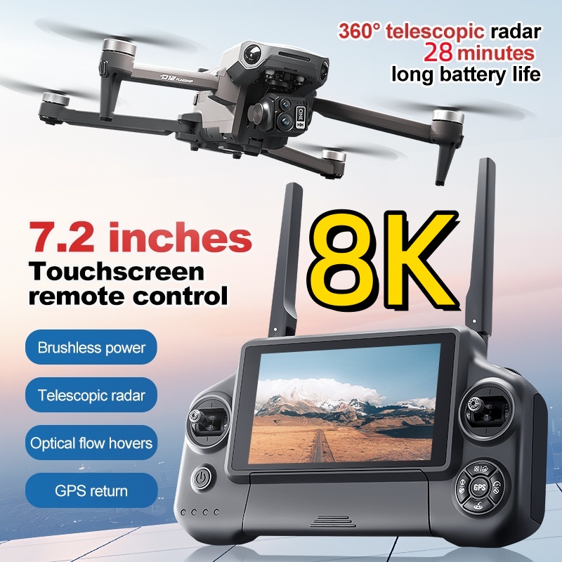 8K 3 Axis Gimbal Brushless 7.2 - Drone Mapping ulasan dan harga