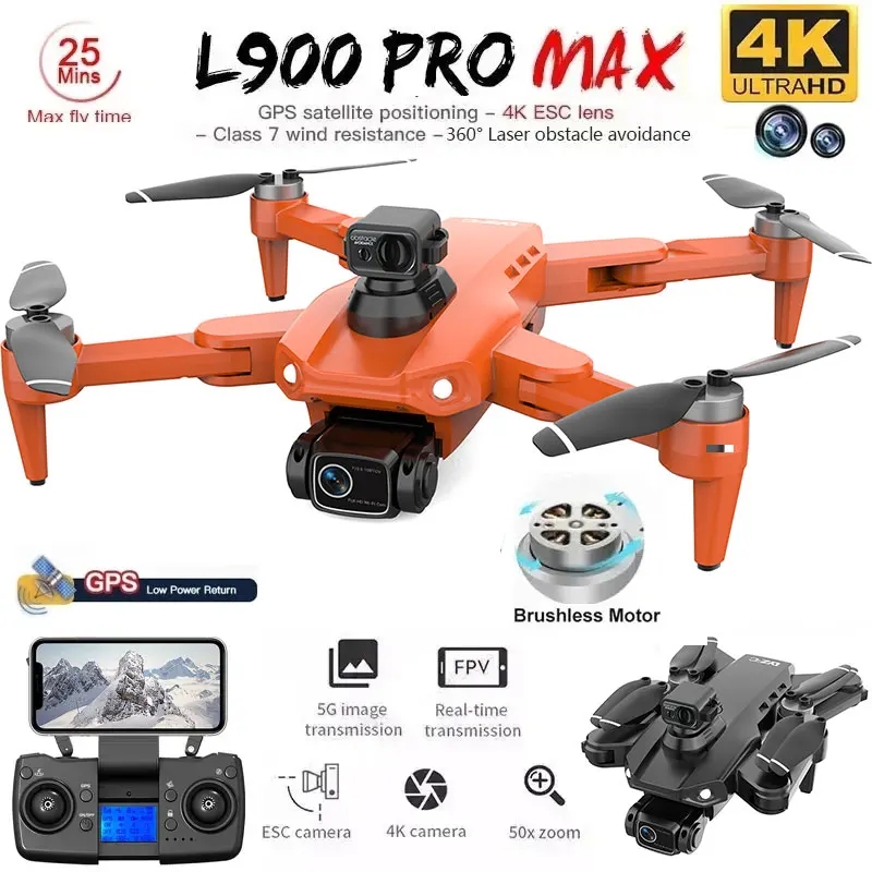 L900 Pro MAX GPS Drone 4K Prof - Drone Mapping ulasan dan harga