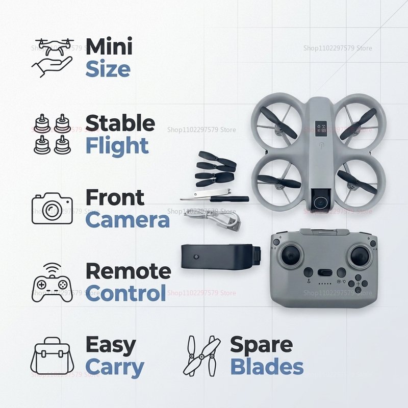 Mini Drone with 8K HD Camera F - Drone Video Production ulasan dan harga