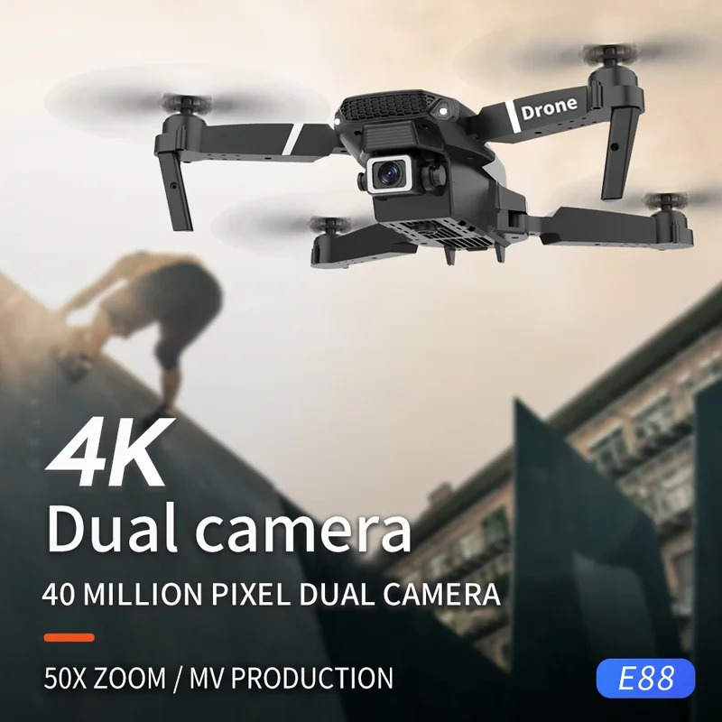 E88 ProIntelligent Folding Dro - Drone Aerial Photography ulasan dan harga