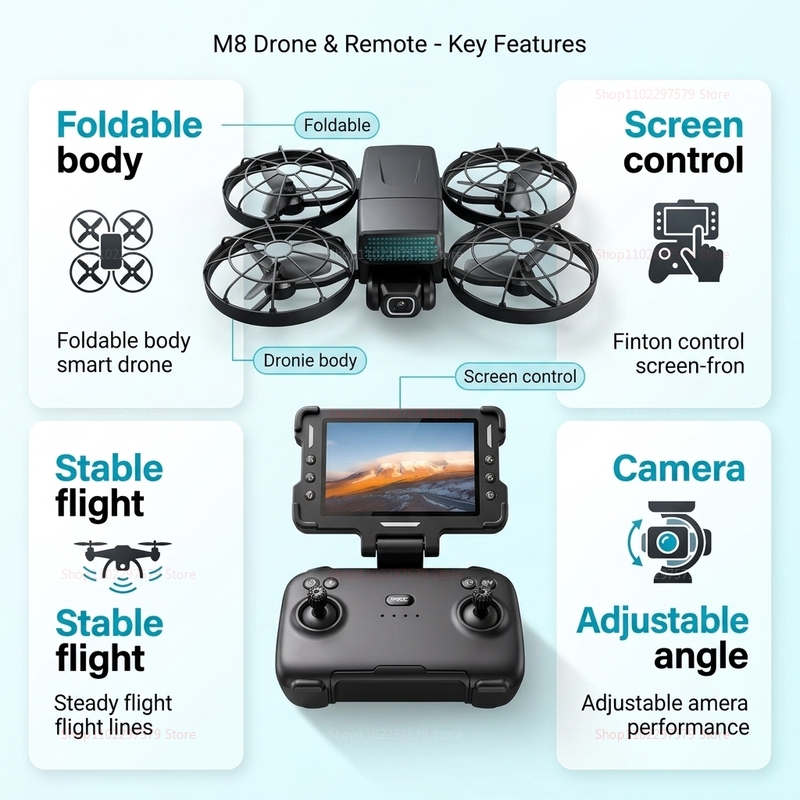 New Drones M8 GPS 8K Professio - Drone Mapping ulasan dan harga
